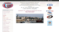 Desktop Screenshot of 2007.telfor.rs